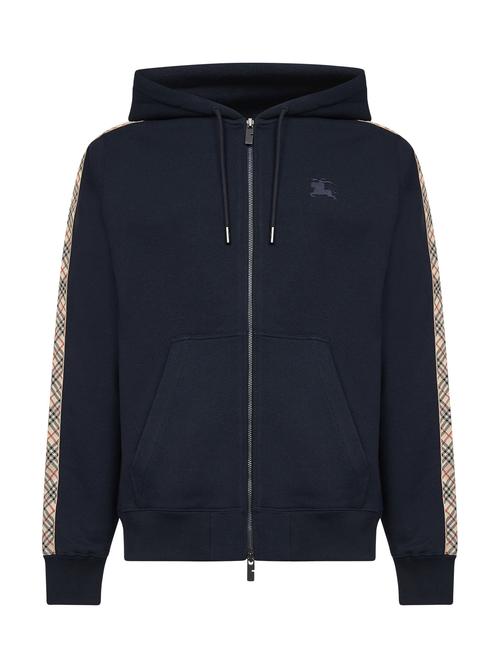 BURBERRY ロンパース Blue cotton zip-up hoodie with Check tapes – Daniello.com
