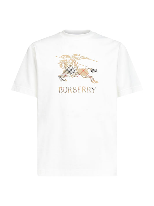 Chalk white cotton EKD T-shirt