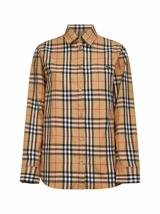 Archive beige Check cotton shirt