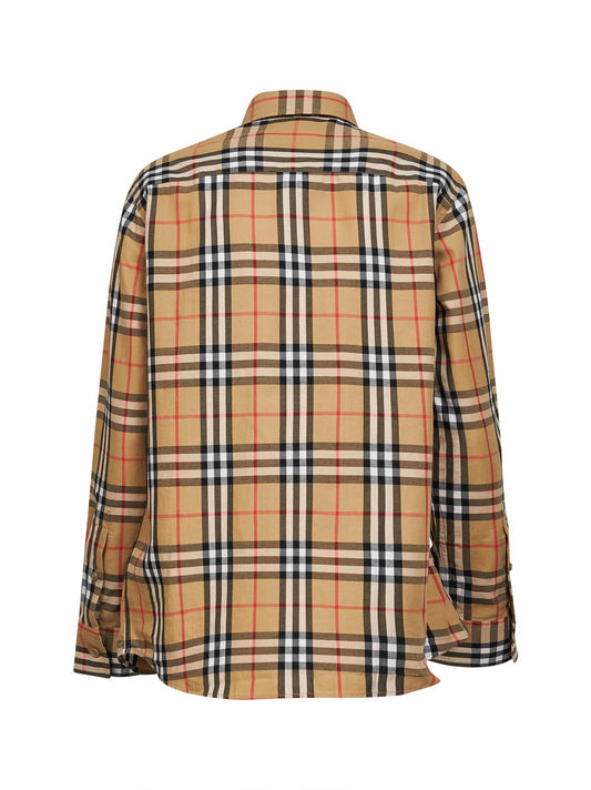 Archive beige Check cotton shirt