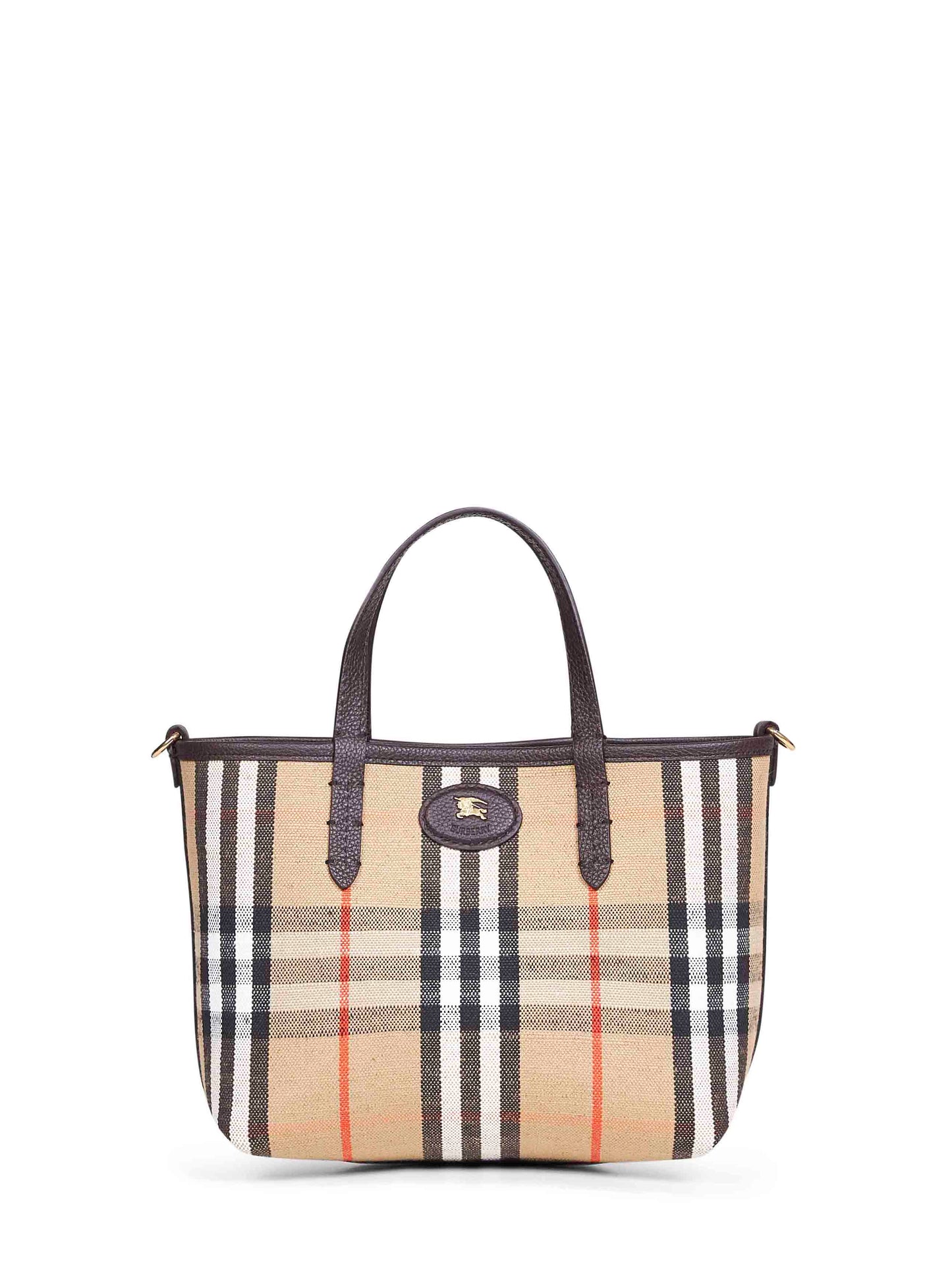 Tote Bloomsbury mini reversibile marrone e beige