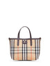 Tote Bloomsbury mini reversibile marrone e beige
