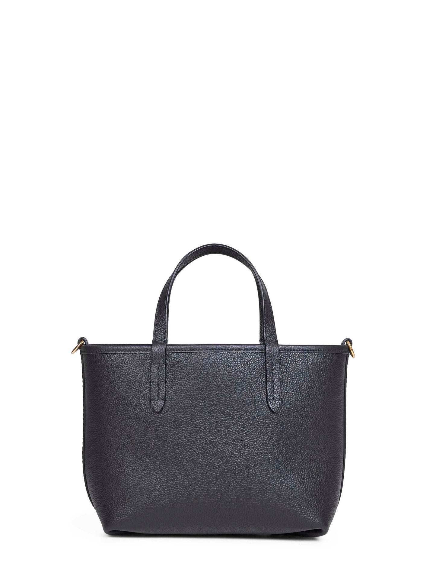 Black and calico beige Bloomsbury mini reversible tote bag