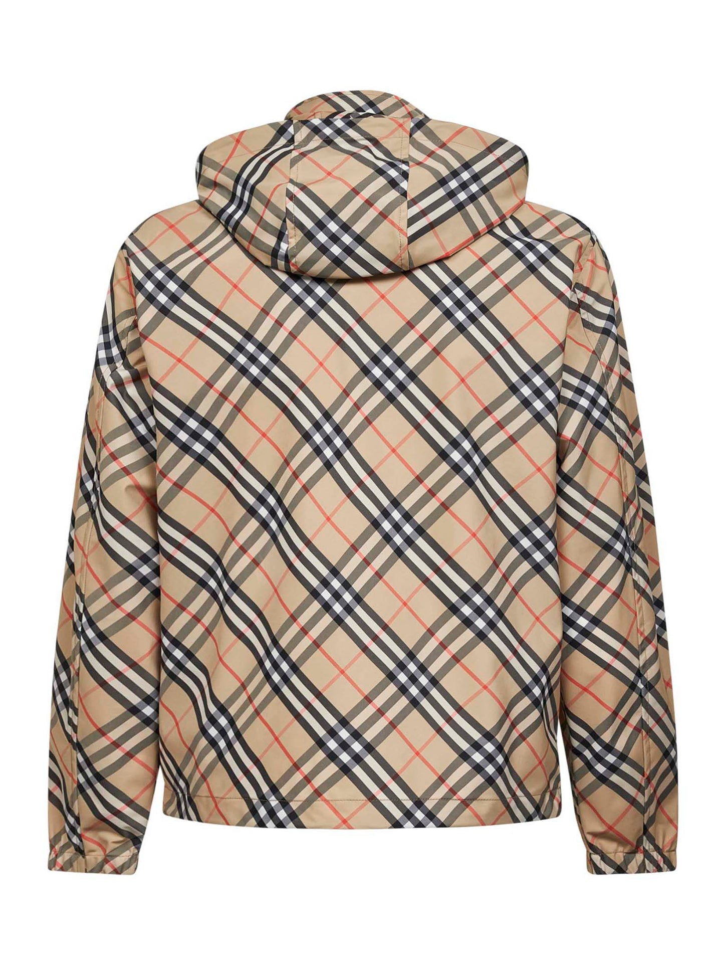 Giacca con cappuccio Check beige archivio