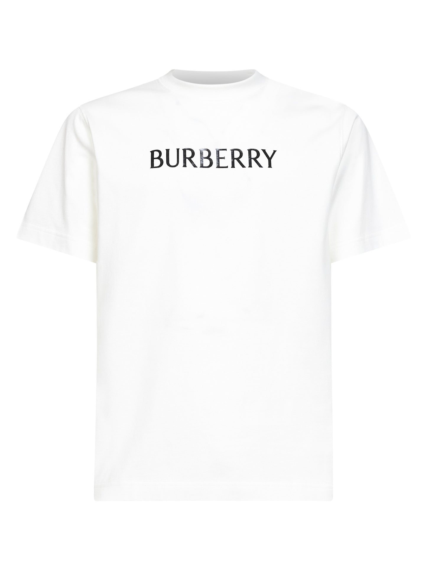 Chalk white cotton logo T-shirt