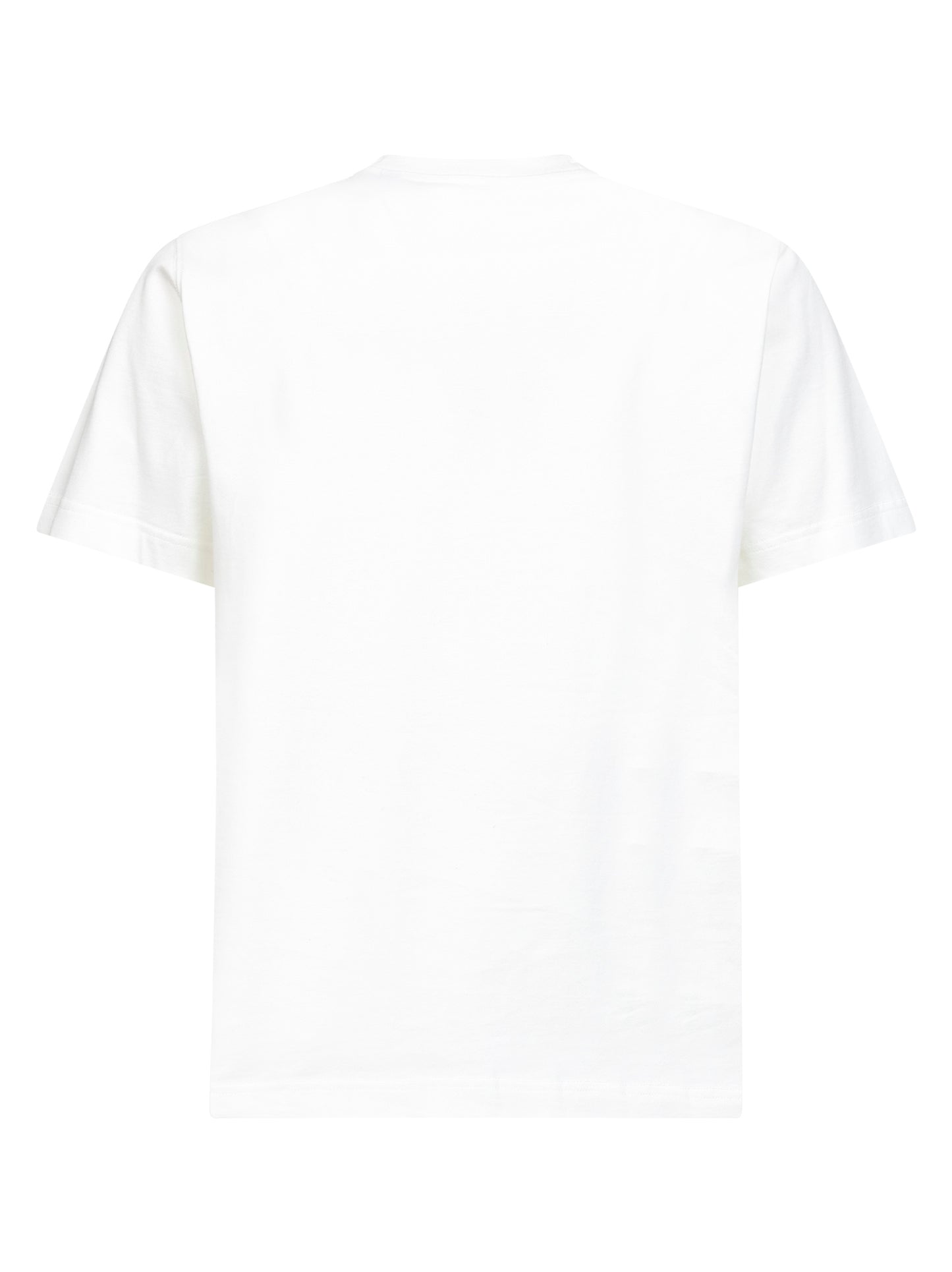 Chalk white cotton logo T-shirt