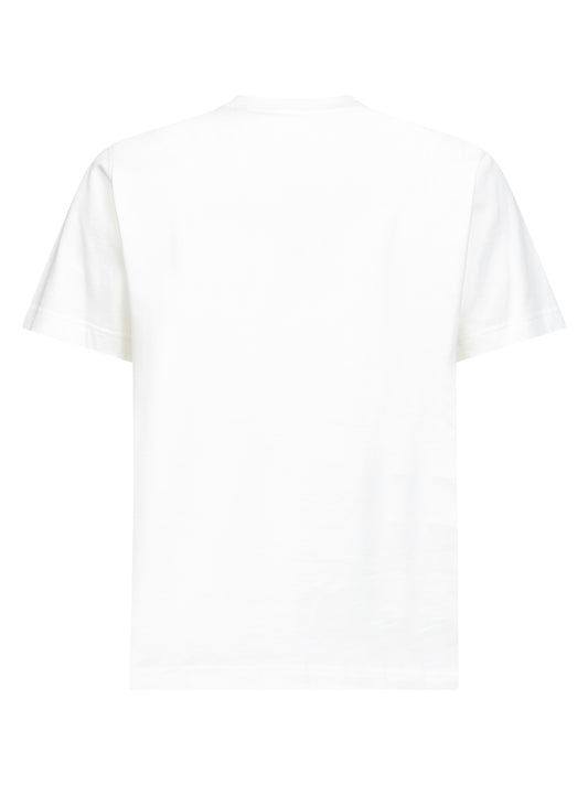 Chalk white cotton logo T-shirt