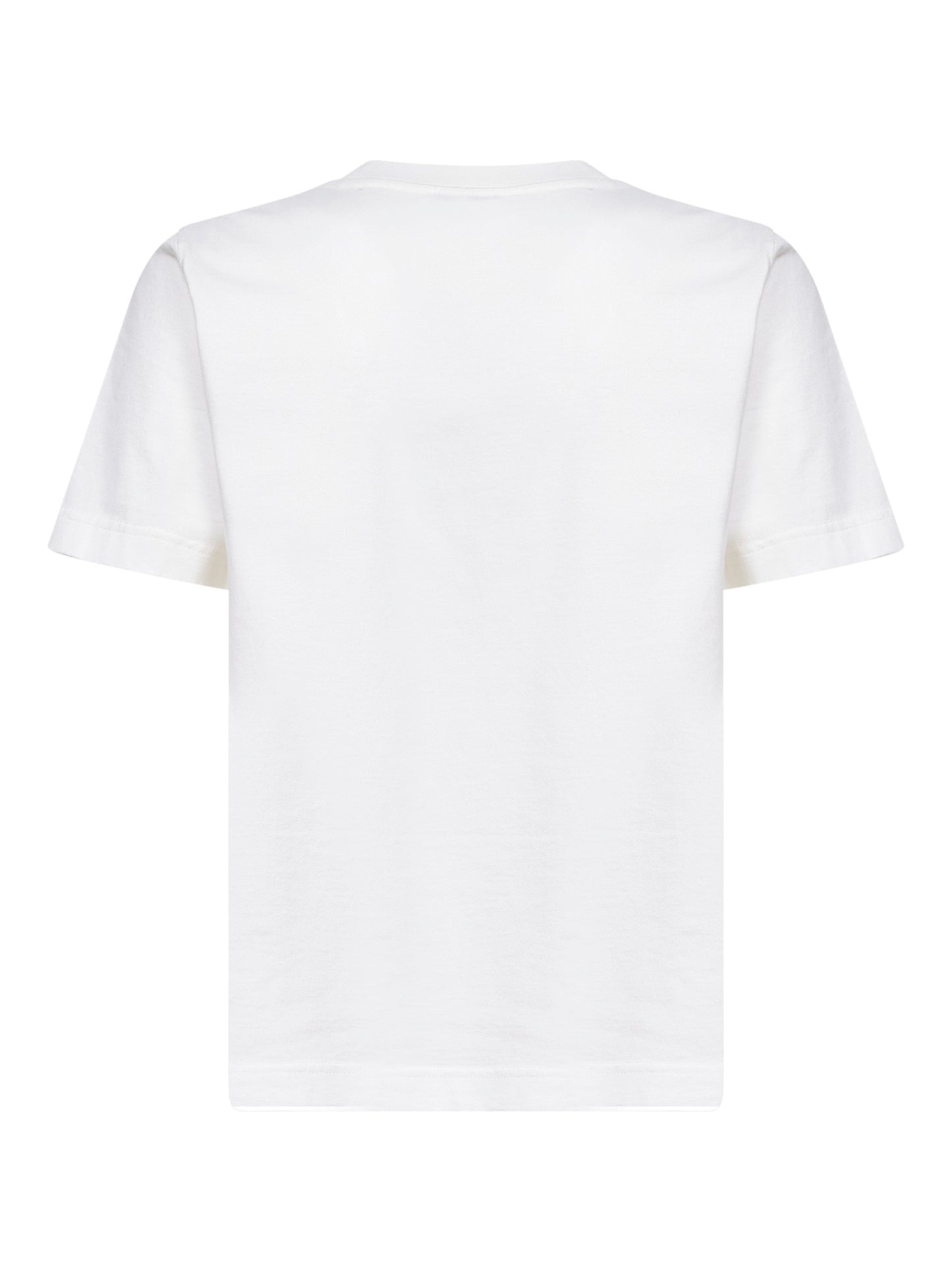 Chalk cotton T-shirt with Knight Stamp