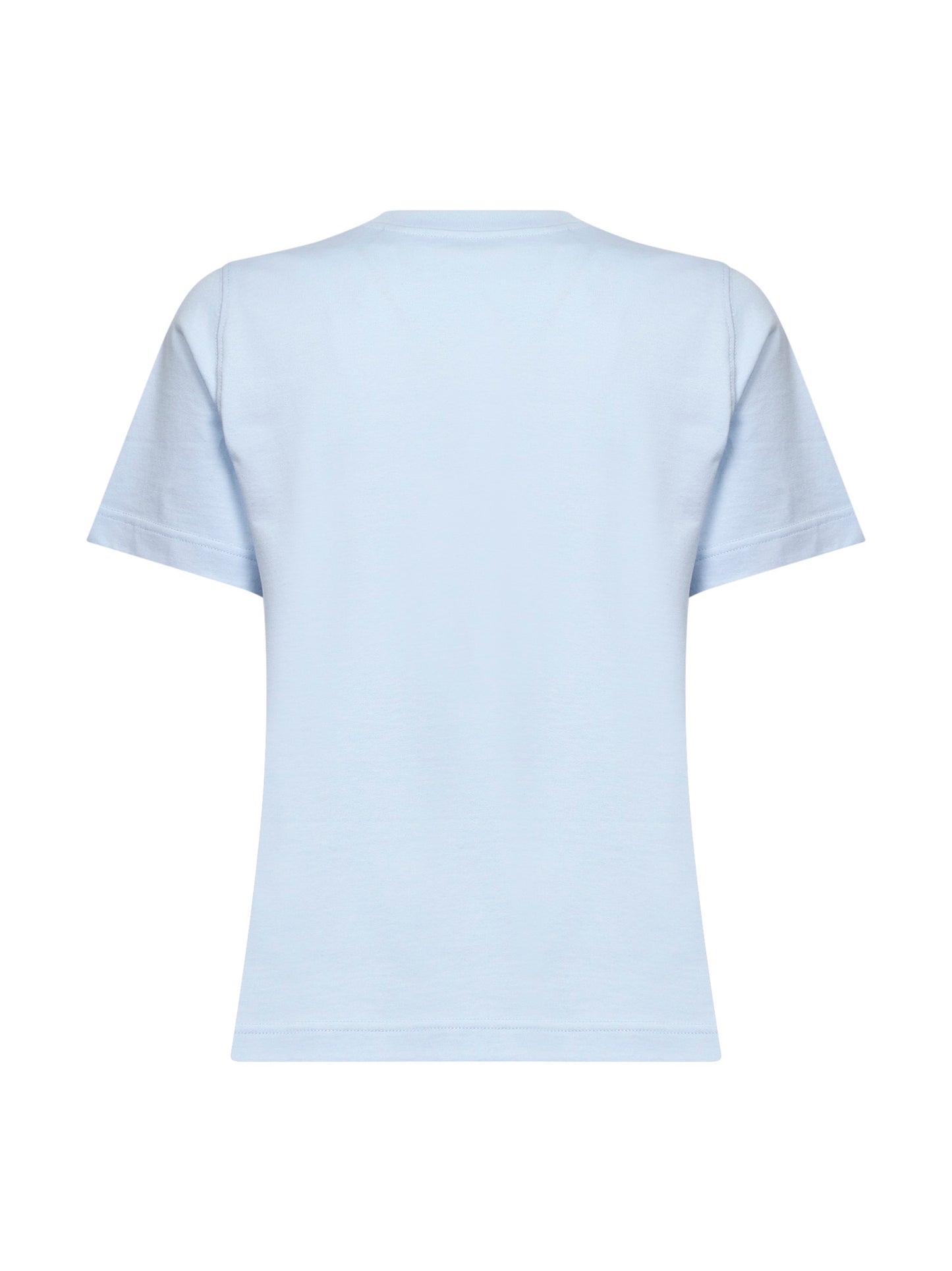 Light blue cotton T-shirt with Knight Stamp