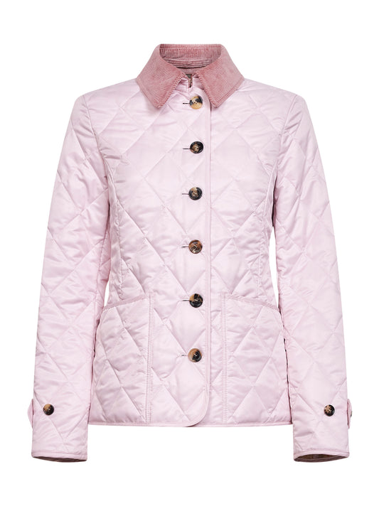 Pink nylon quilted jacket