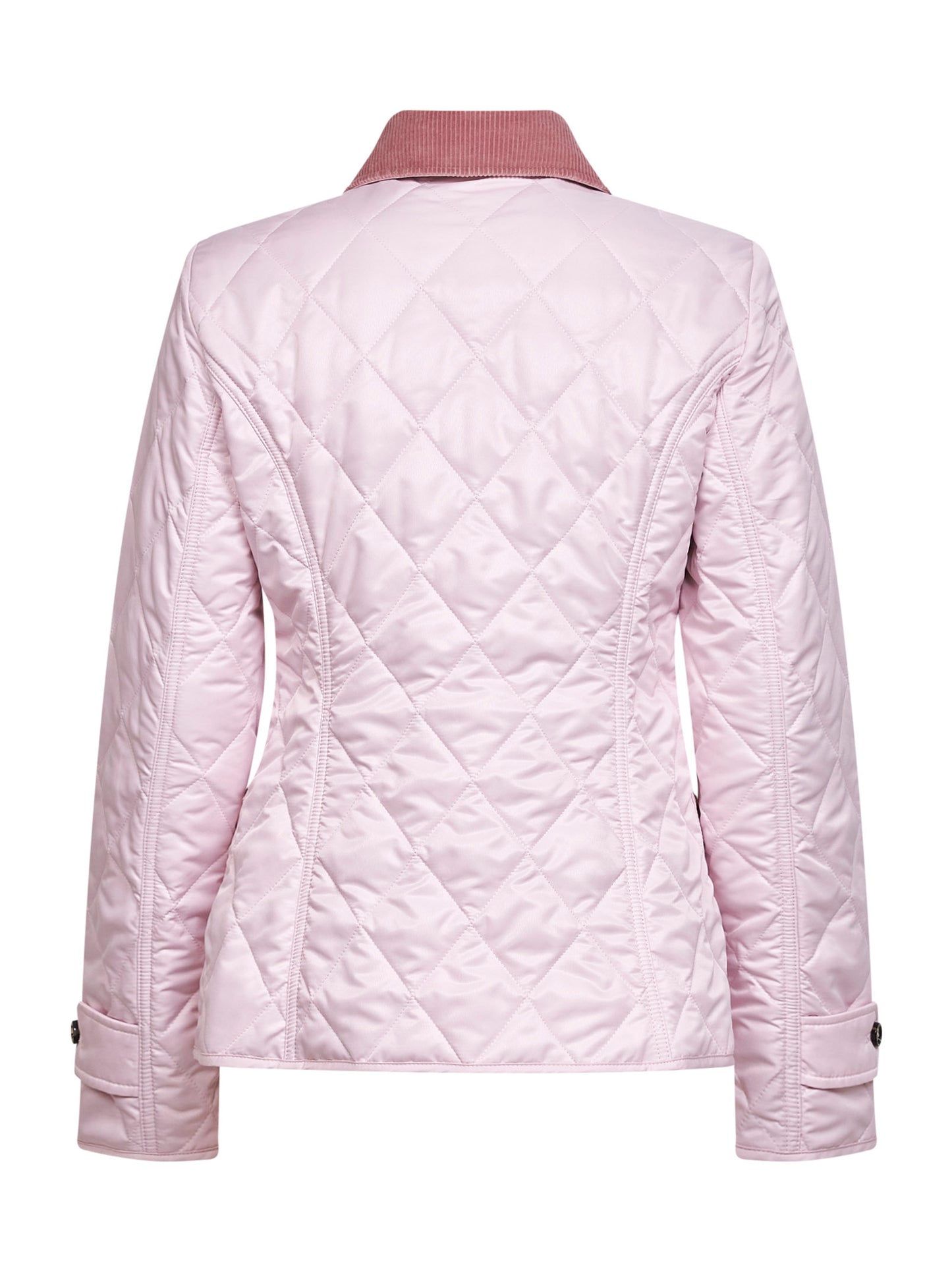 Pink nylon quilted jacket
