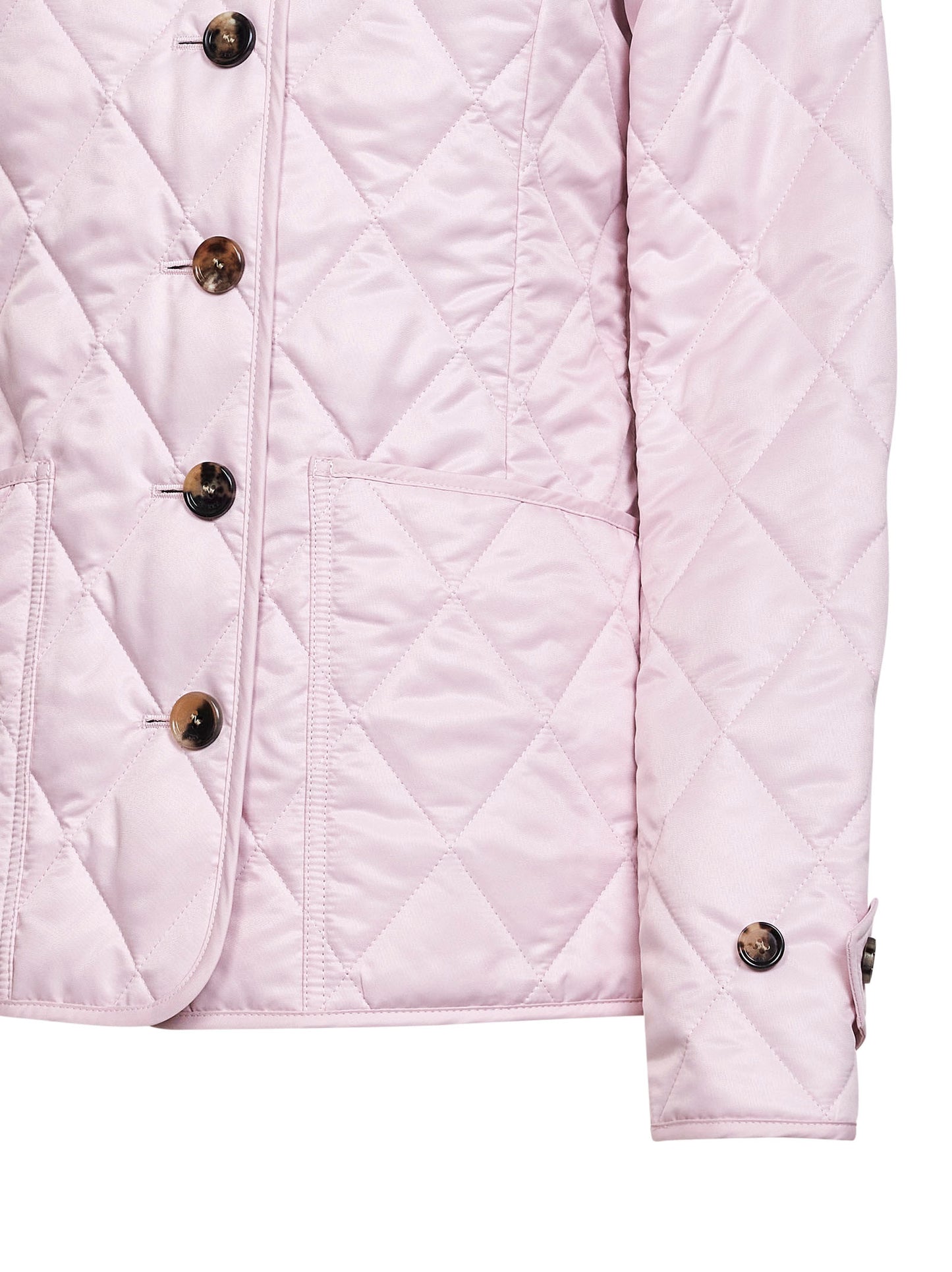 Pink nylon quilted jacket