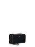 Trousse da viaggio media nera con finiture Check