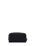 Trousse da viaggio media nera con finiture Check