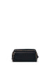 Trousse da viaggio grande nera con finiture Check
