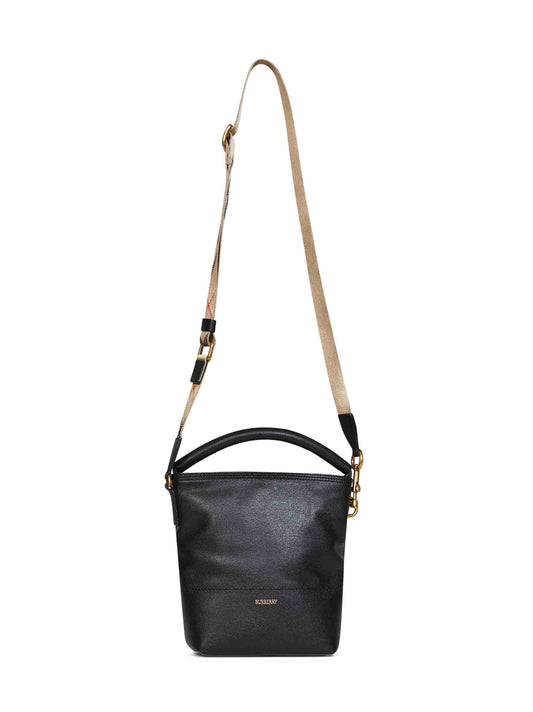 Black Mini B Clip bucket bag