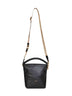 Borsa a secchiello Mini B Clip nera