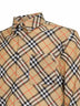Sand Check linen shirt