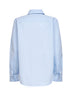 Light blue cotton poplin formal shirt with Check trims