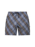 Shorts da mare Check in nylon Check blu