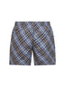Shorts da mare Check in nylon Check blu
