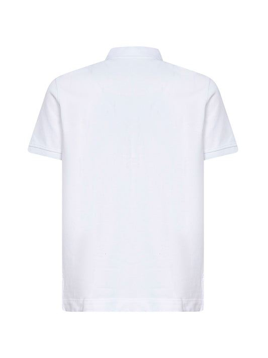 White cotton piqué Beckley polo shirt
