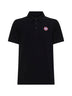 Black cotton piqué Beckley polo shirt