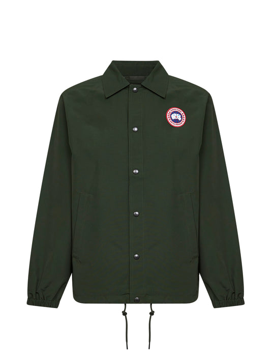 Green cotton Regency shirt jacket