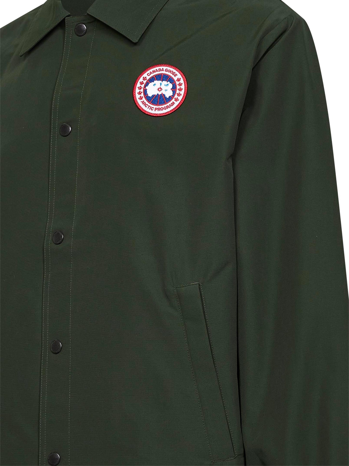 Green cotton Regency shirt jacket