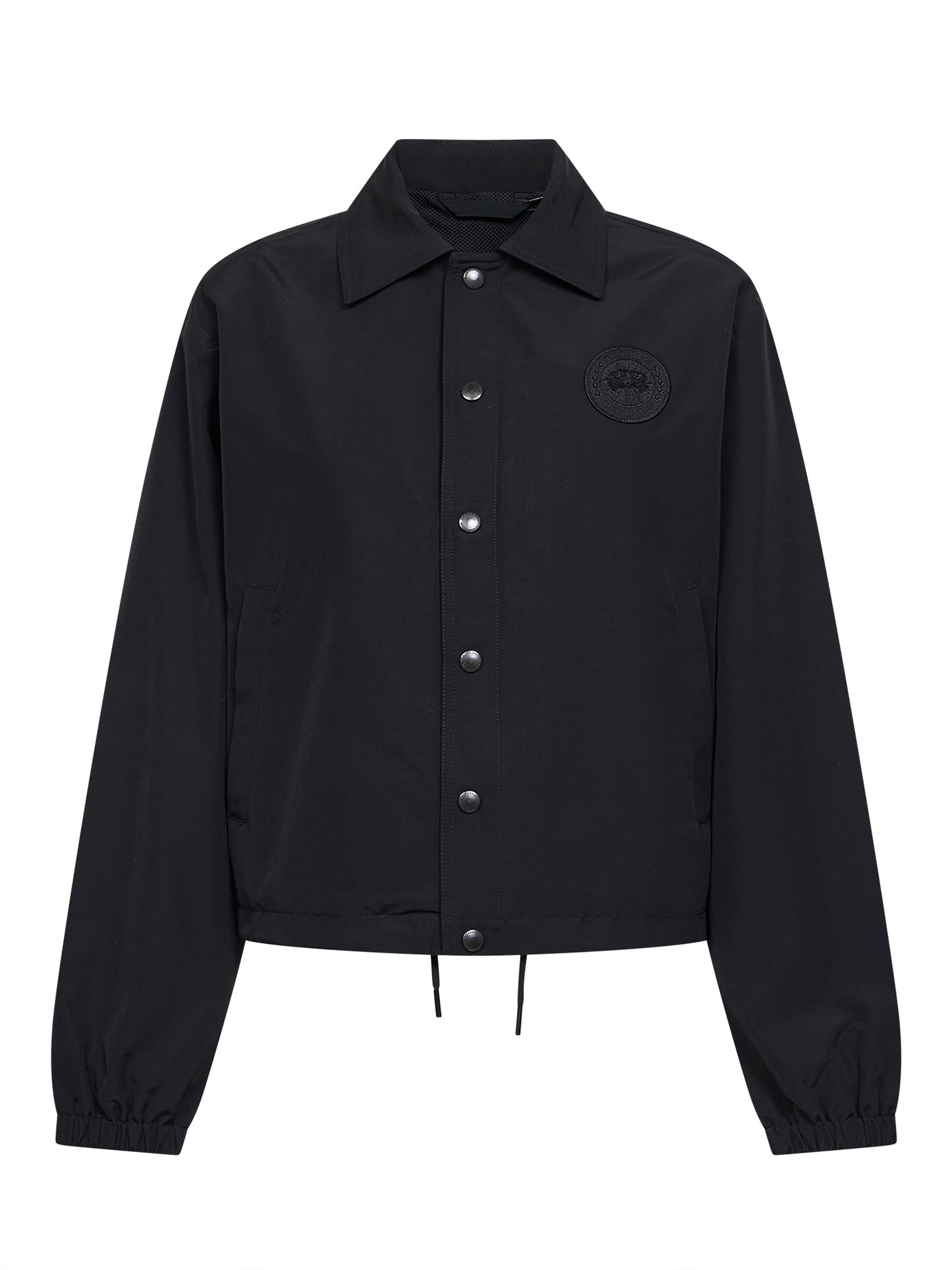 Giacca camicia Regency in misto lana nero