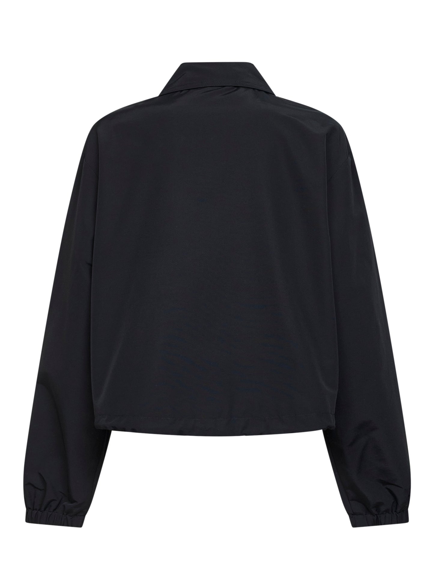 Giacca camicia Regency in misto lana nero