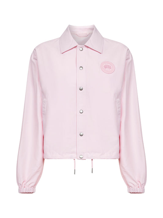 Pink wool blend Regency shirt jacket
