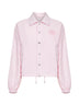 Pink wool blend Regency shirt jacket
