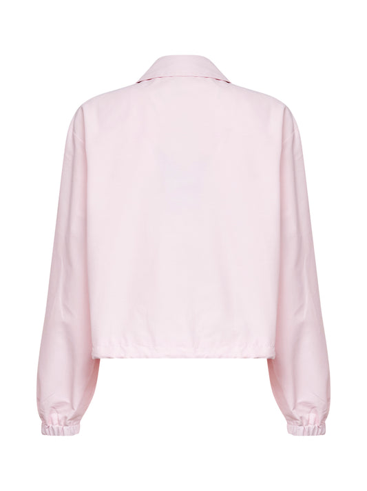 Pink wool blend Regency shirt jacket