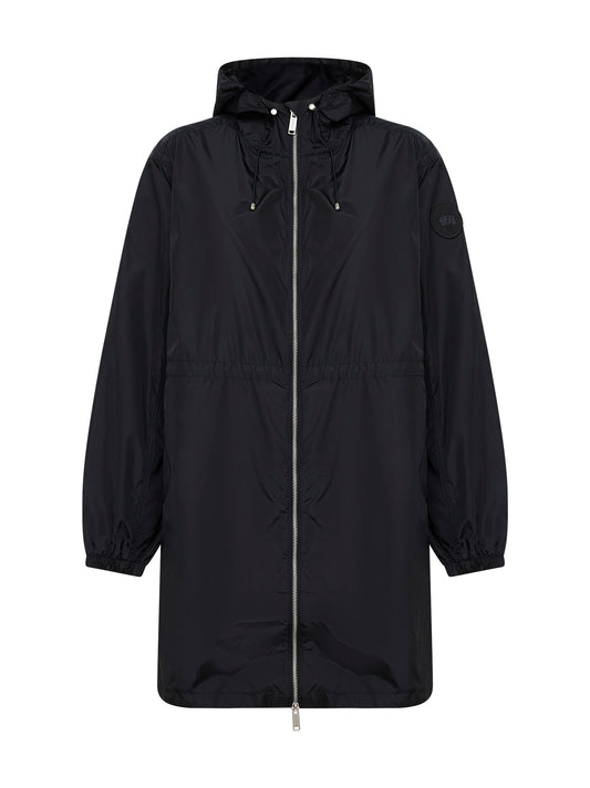Parka con cappuccio Lume in nylon nero