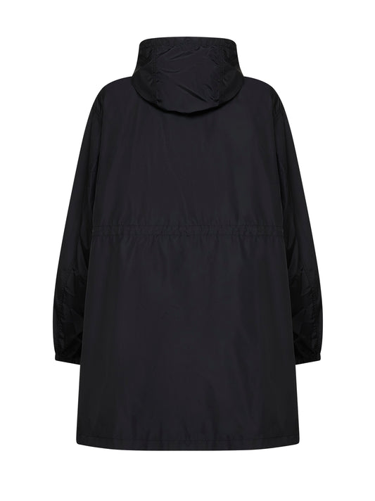 Parka con cappuccio Lume in nylon nero