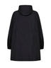 Black nylon Lume hooded parka