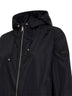 Black nylon Lume hooded parka