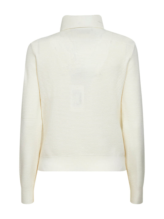 Ivory HyBridge knitted jacket<BR/>