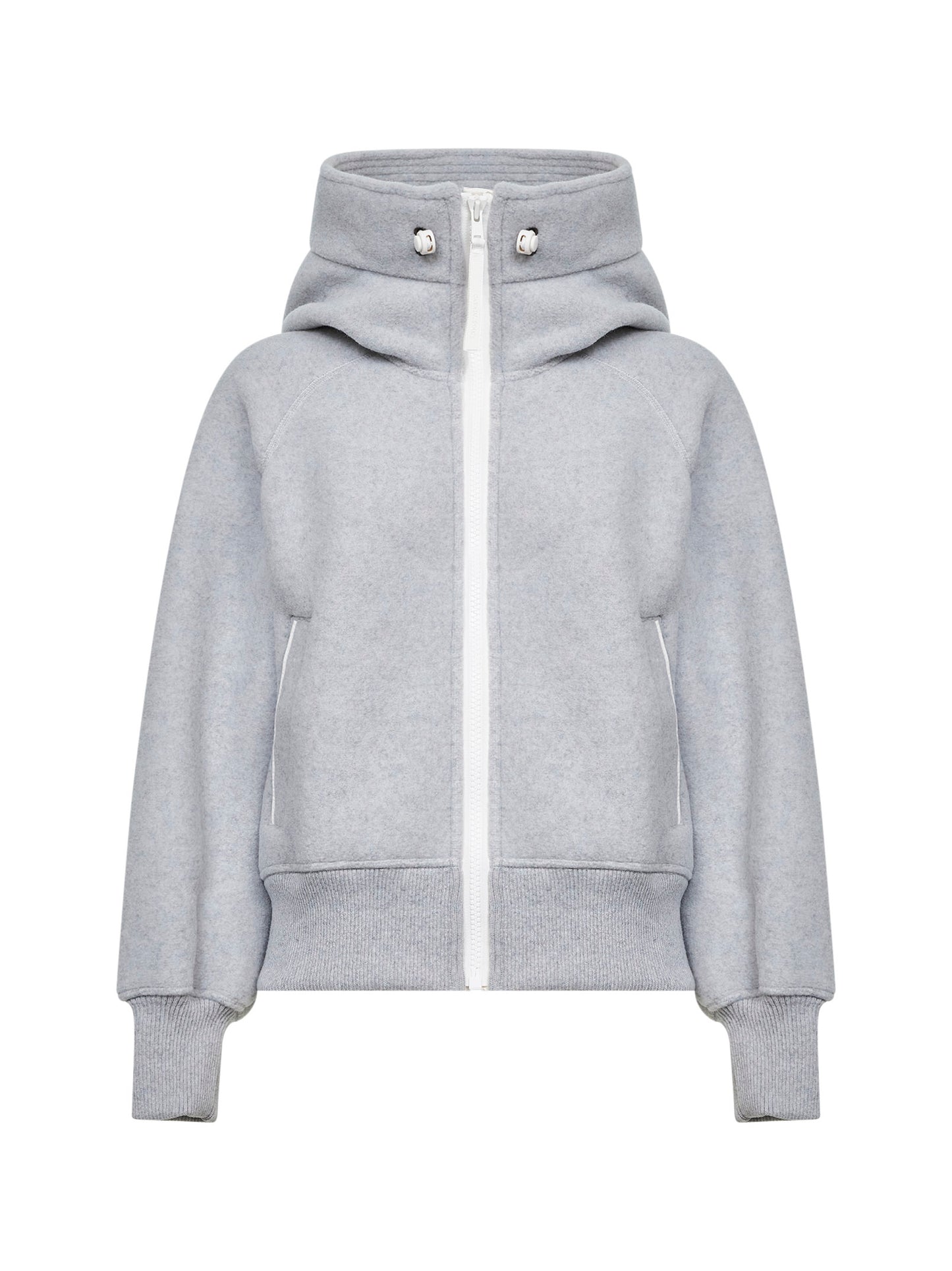 Grey Kind Fleece Chilliwack White Label hooded bomber jacket