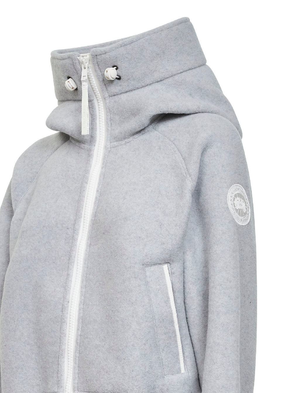 Grey Kind Fleece Chilliwack White Label hooded bomber jacket