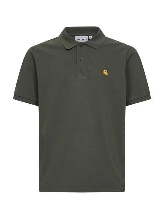 Leaf green S/S Chase Pique Polo polo shirt<BR/>