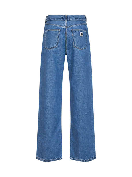 Blue loose-fit W' Jane jeans