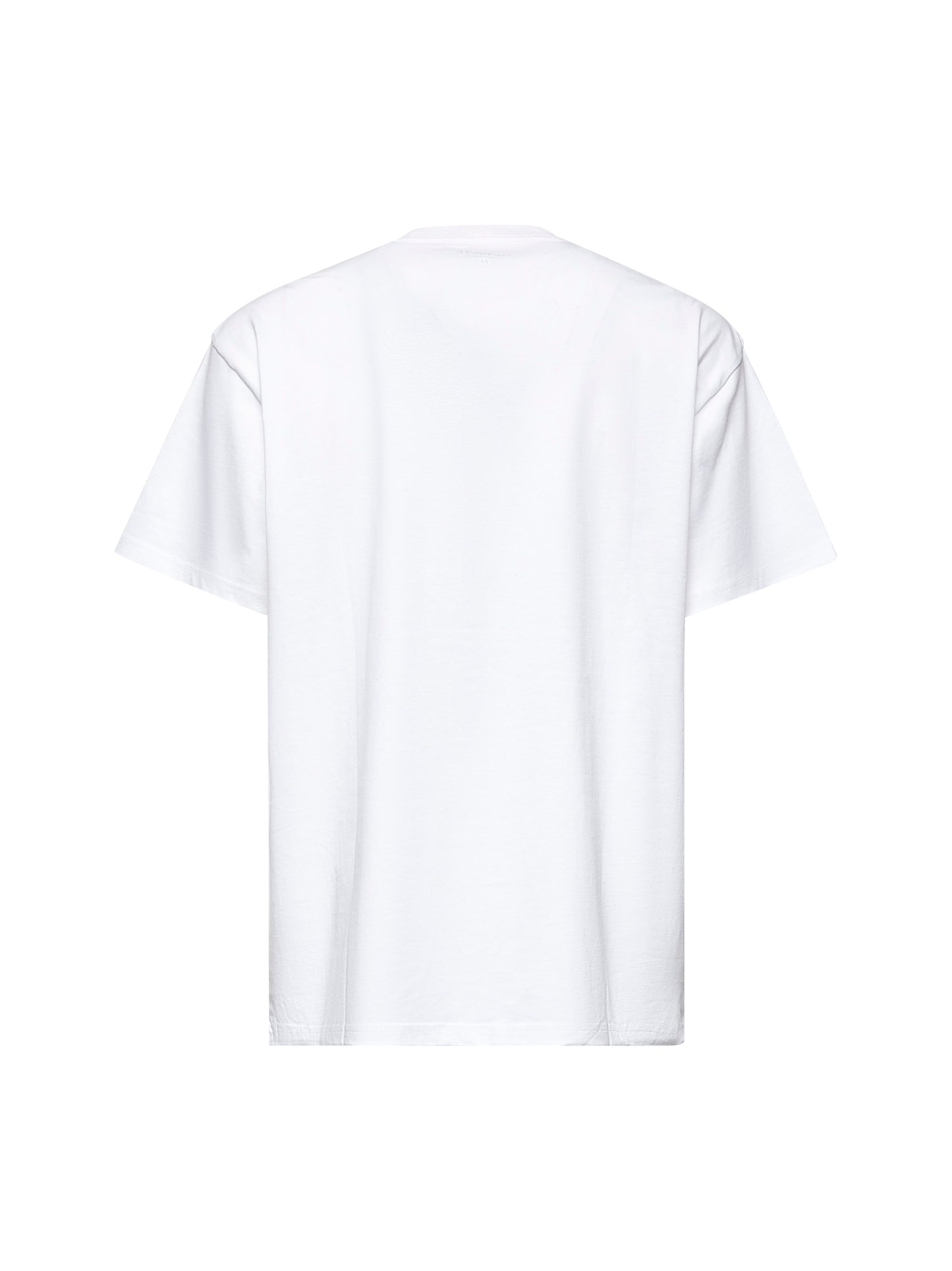 White cotton S/S Pocket Heart T-shirt