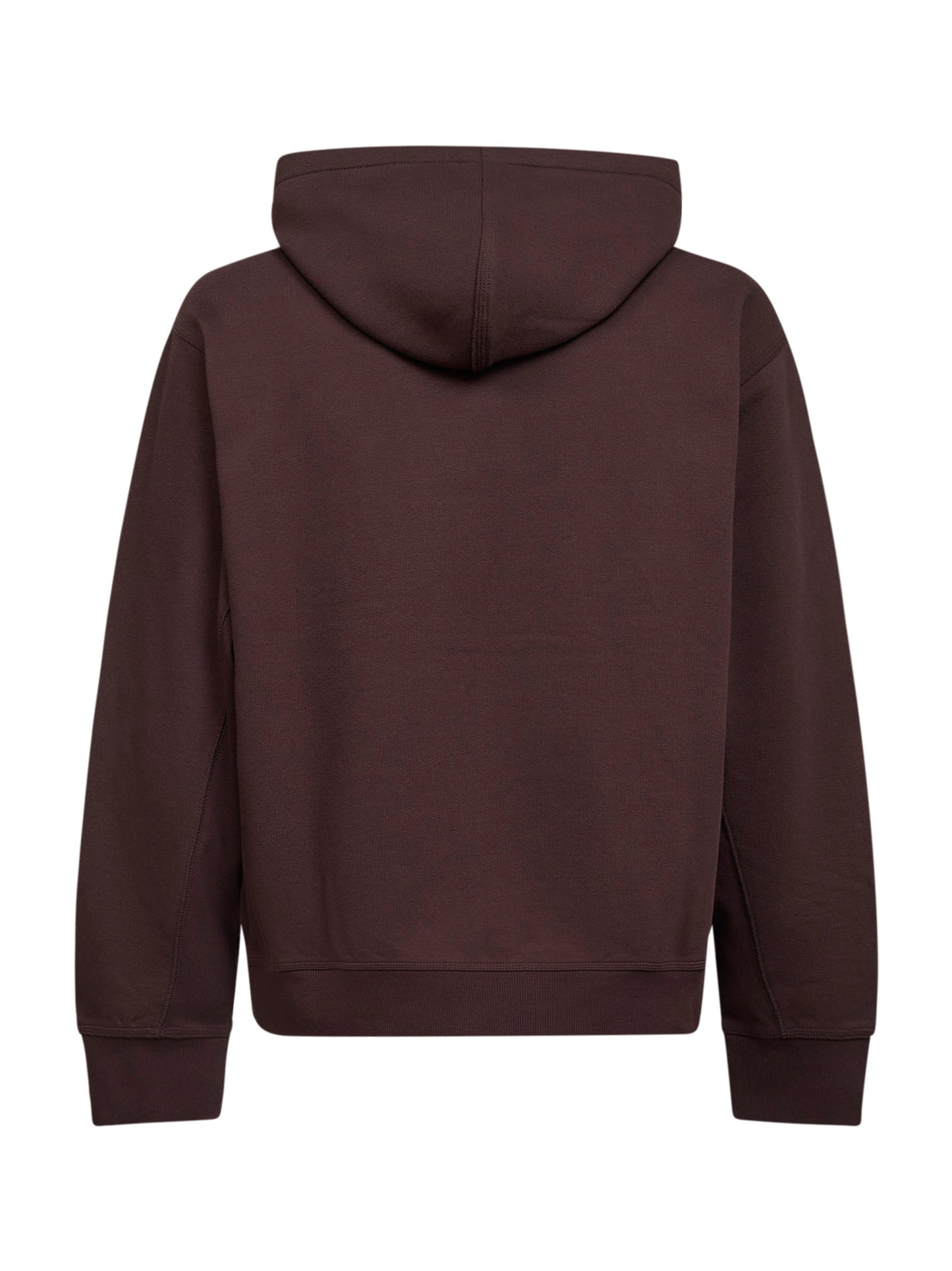 Felpa con zip e cappuccio Hooded American Script Jacket marrone