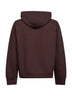 Felpa con zip e cappuccio Hooded American Script Jacket marrone