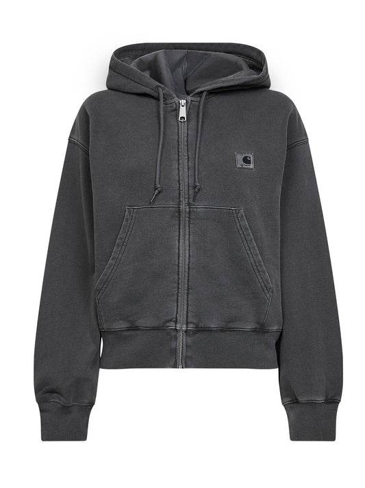 Felpa con zip e cappuccio W' Hooded Nelson Jacket nera