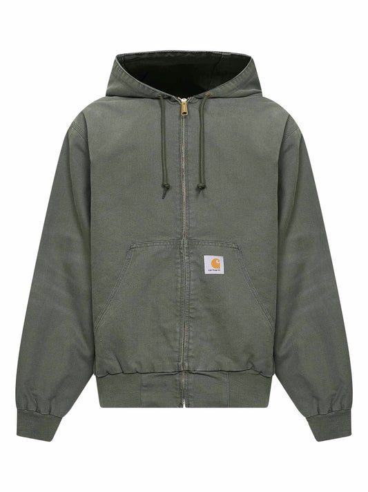 Leaf green OG Active hooded jacket