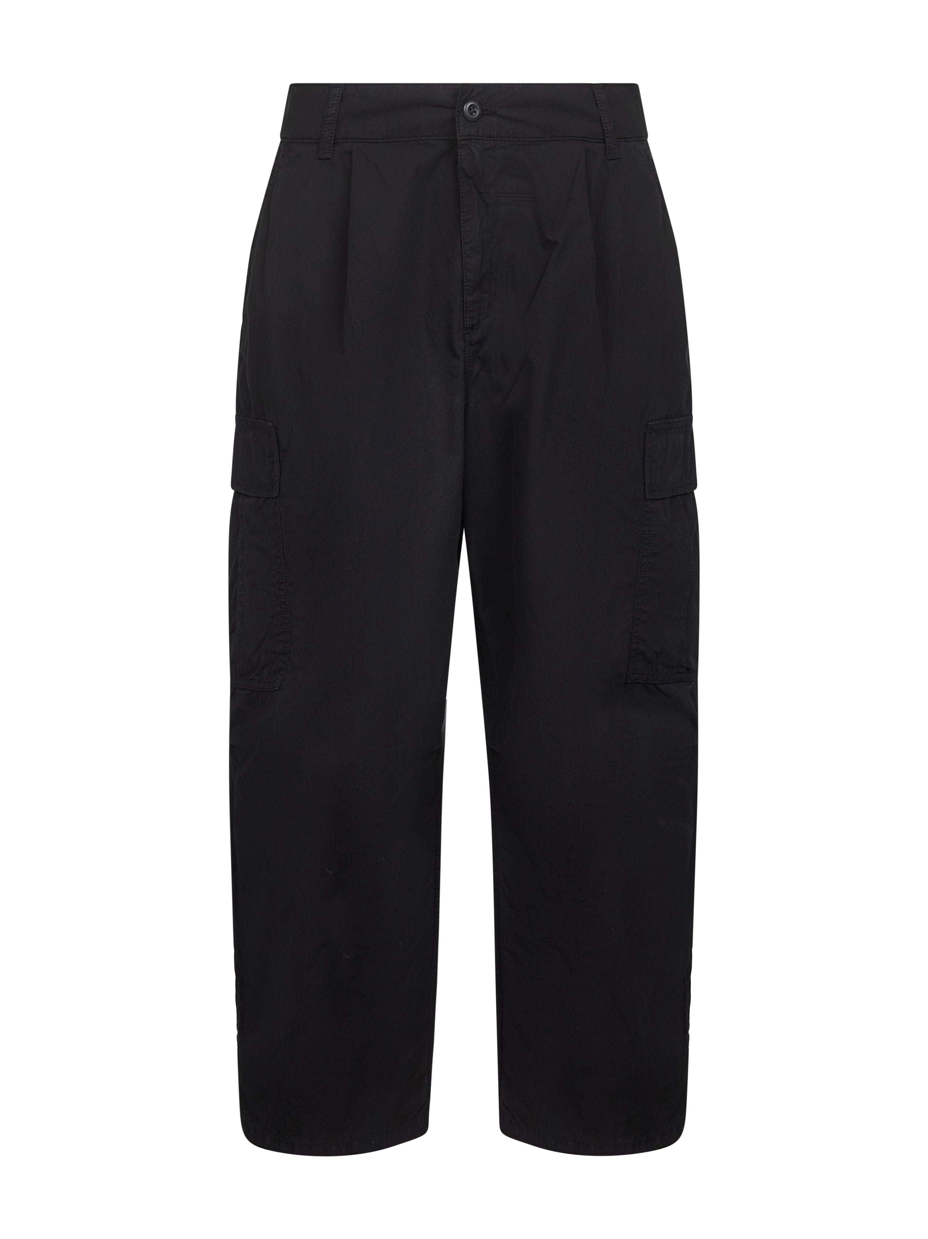 Black poplin Cole Cargo trousers – Daniello.com
