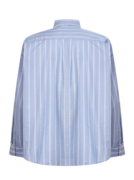 Camicia a righe L/S Beale Shirt azzurra